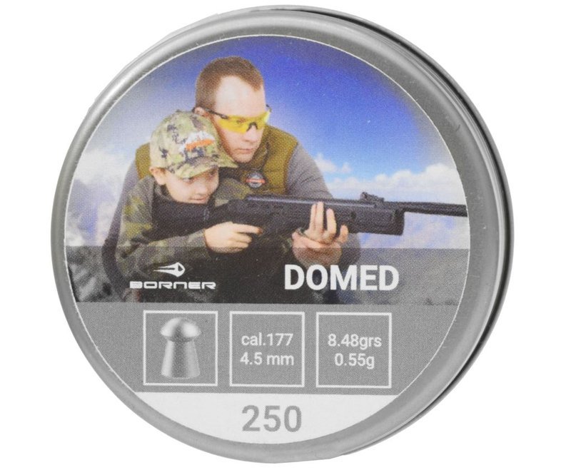 Пули пневматические Borner Domed 4.5 мм (250 шт, 0.55 грамм)