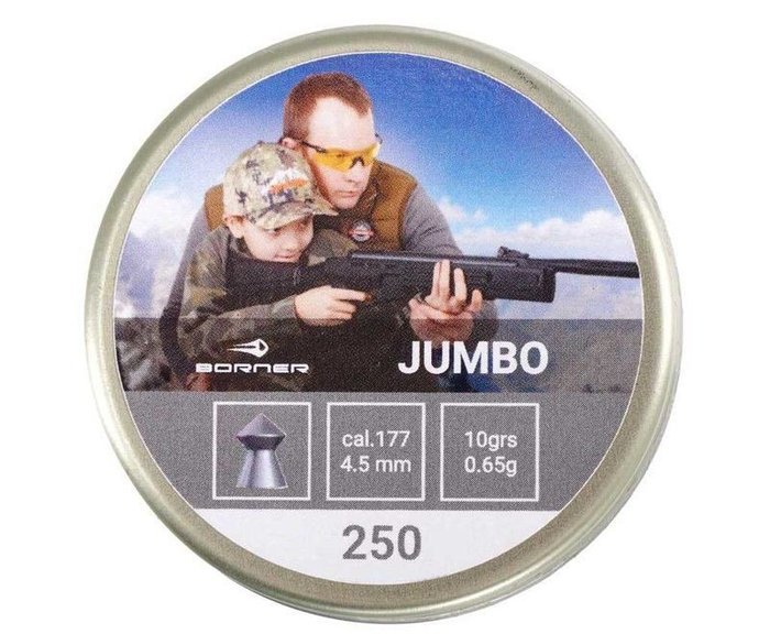 Пули пневматические Borner Jumbo 4.5 мм (250 шт, 0.65 г)