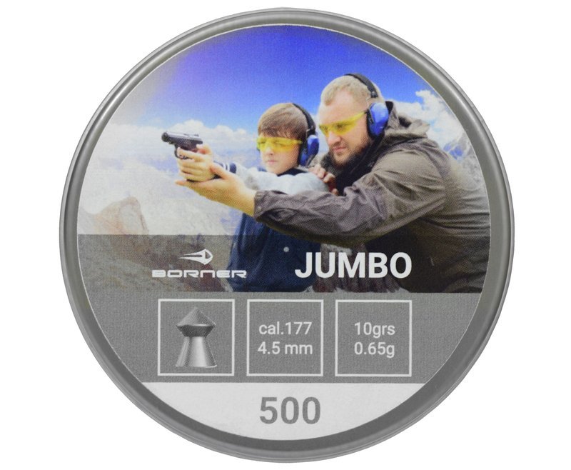 Пули пневматические Borner Jumbo 4.5 мм (500 шт, 0.65 грамм)