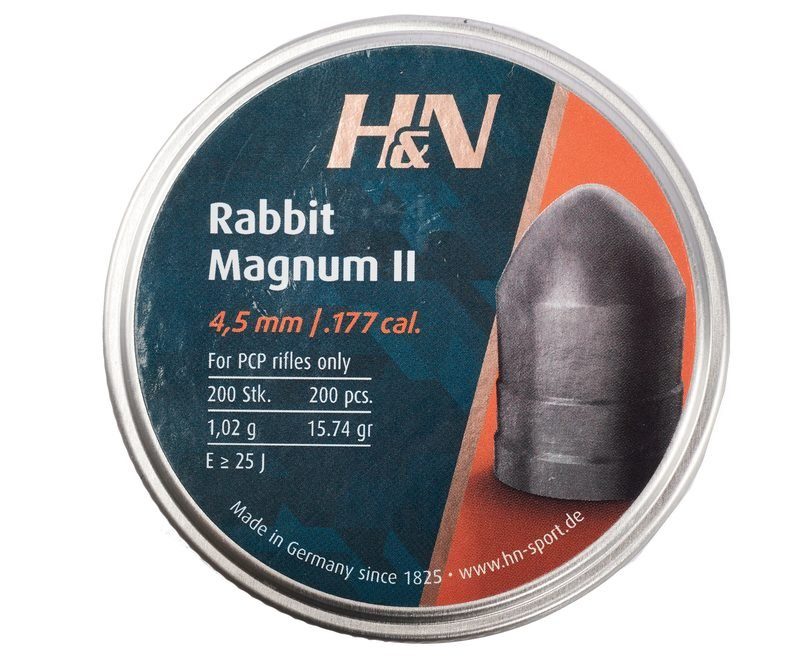 Пули пневматические H&N Rabbit Magnum II 4.5 мм (200 шт, 1.02 грамм)