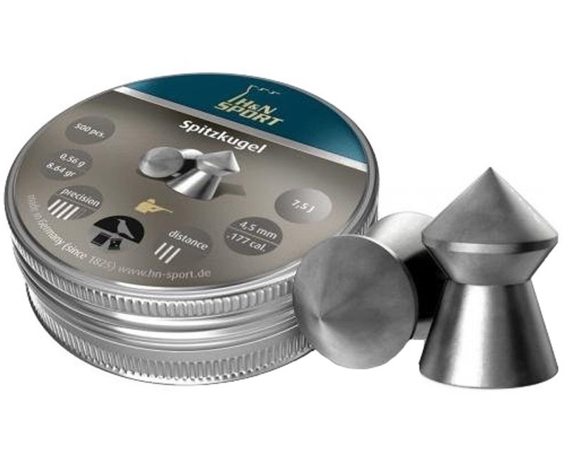 Пули пневматические H&N Spitzkugel Dias Spitz 4.5 мм (500 шт, 0.56 грамм)