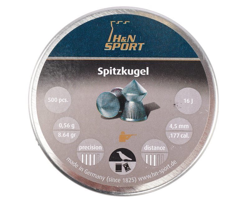 Пули пневматические H&N Spitzkugel Dias Spitz 4.5 мм (500 шт, 0.56 грамм)