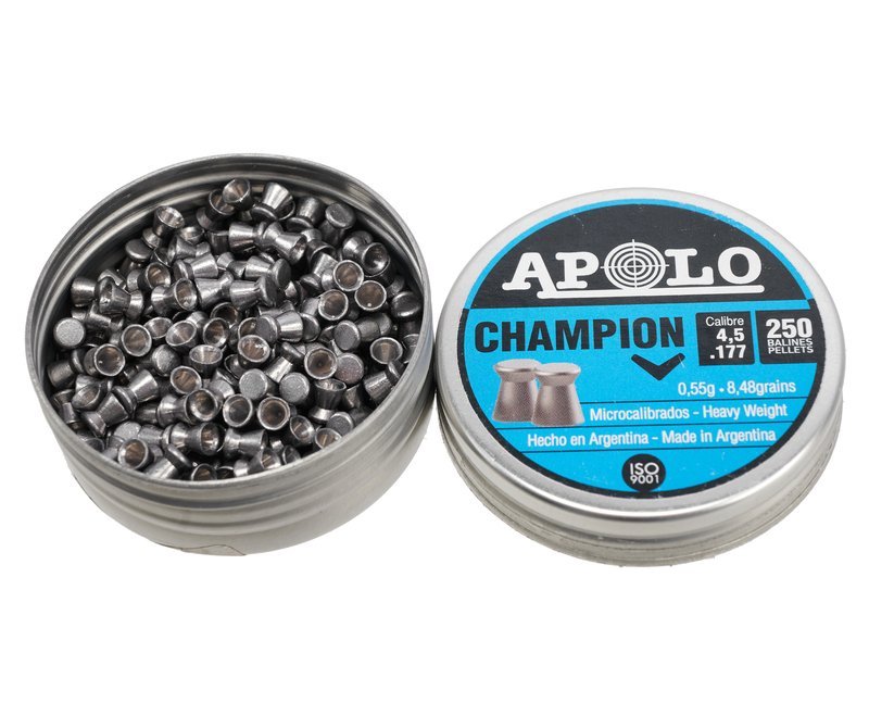 Пули пневматические Apolo Champion 4.5 мм (250 шт, 0.55 гр)