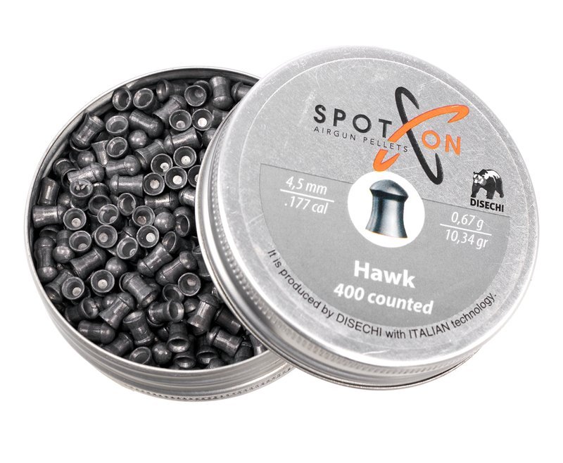 Пули пневматические Spoton Hawk 4.5 мм (0.67 г, 400 шт)