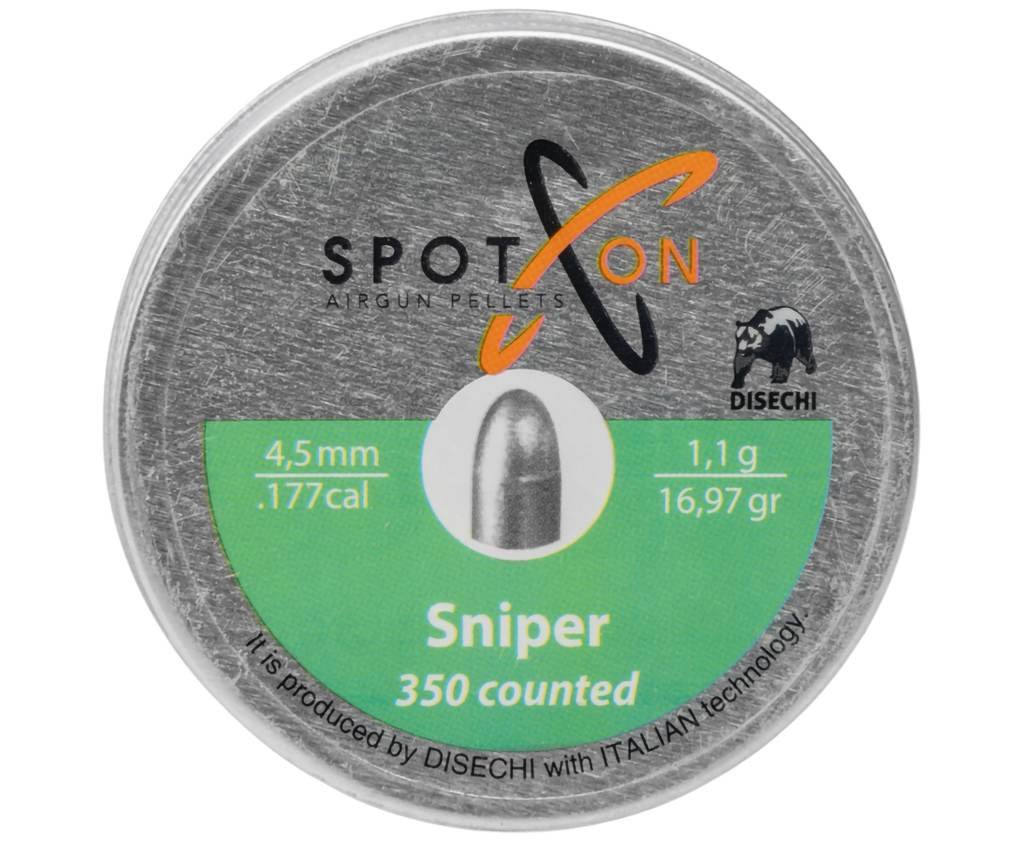 Пули пневматические Spoton Sniper 4.5 мм (1.1 г, 350 шт)