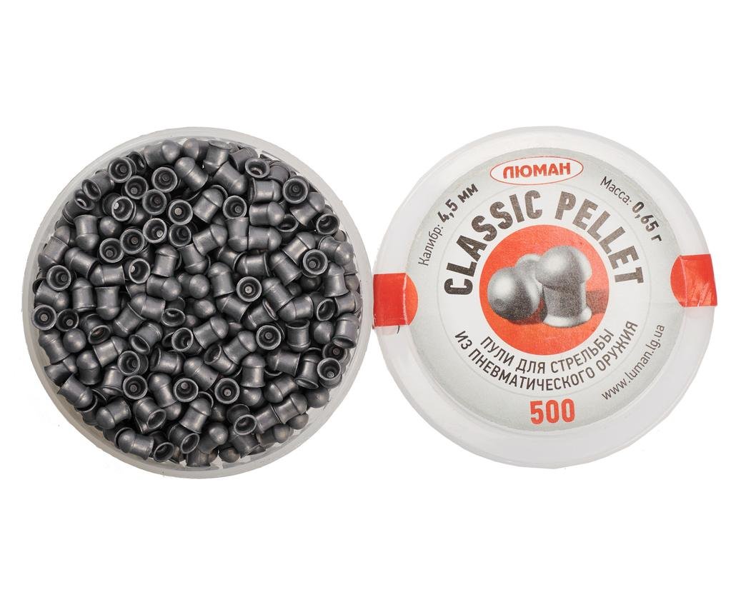 Пули пневматические Люман Classic Pellets 4.5 мм (500 шт, 0.65 грамм)