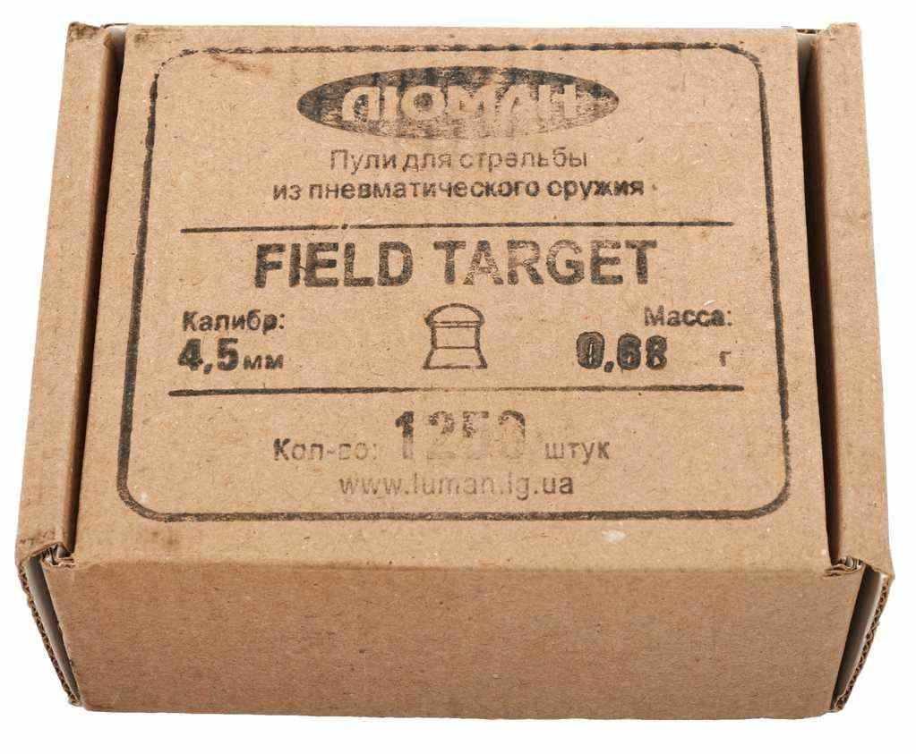 Пули пневматические Люман Field Target 4.5 мм (1250 шт, 0.68 грамм)