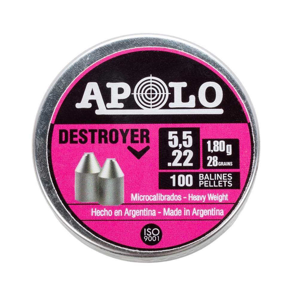 Пуля пневматическая APOLO "Destoyer", для винтовки, 5,5 1,8 гр. (100 шт.)
