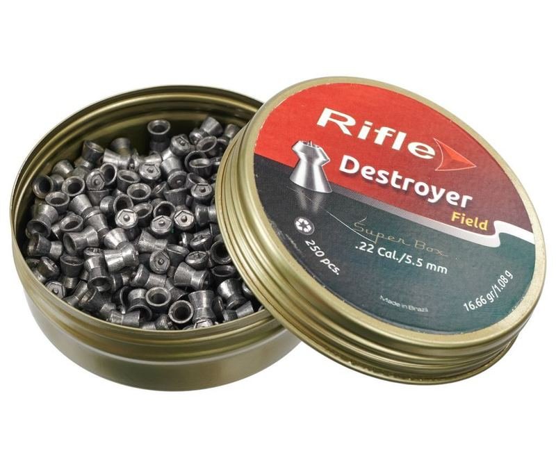 Пули пневматические Rifle Field Series Destroyer 5.5 мм (250 шт, 1.08 грамм)