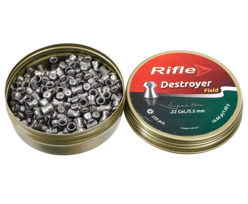 Пули пневматические Rifle Field Series Destroyer 5.5 мм (250 шт, 1.08 грамм)