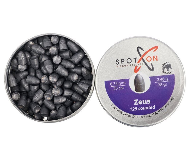 Пули пневматические Spoton Zeus 6.35 мм (2.46 г, 125 шт)