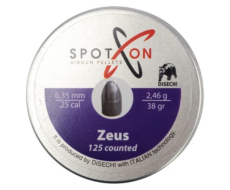 Пули пневматические Spoton Zeus 6.35 мм (2.46 г, 125 шт)