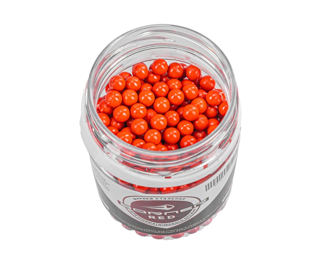 Шарики Borner Color Red 4.5 мм (500 шт, банка, красный)
