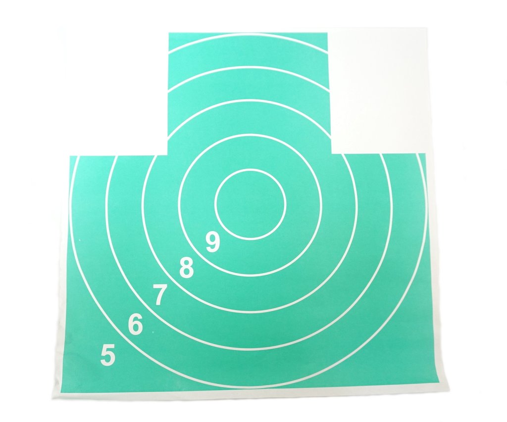 Мишень Remington №4, грудная фигура, зеленая (500x500 мм) 10 штук