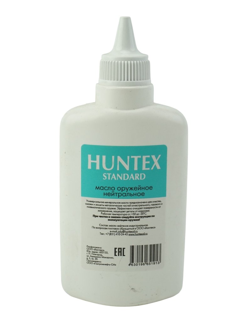 Масло оружейное нейтральное Huntex standard, 100 мл